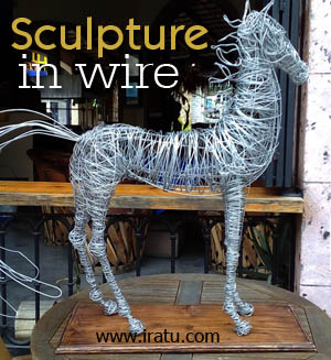 wire sculpture in los cabos